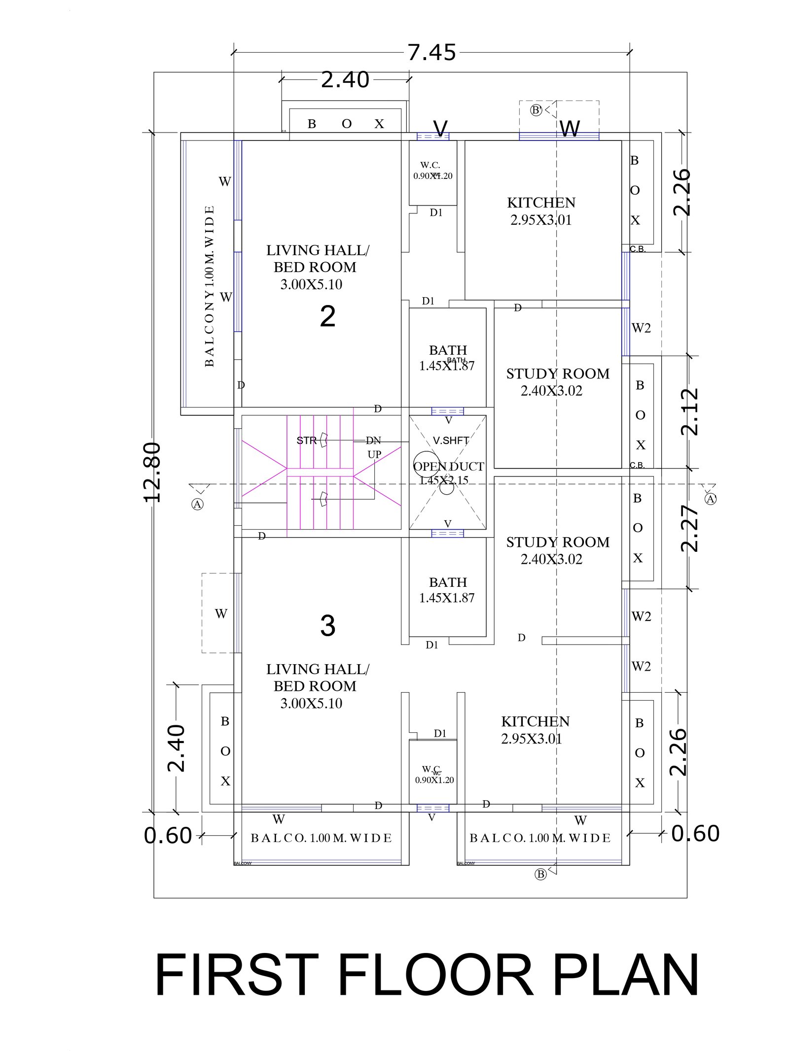 24x38-2-floor-house-design-first -floor- 2192